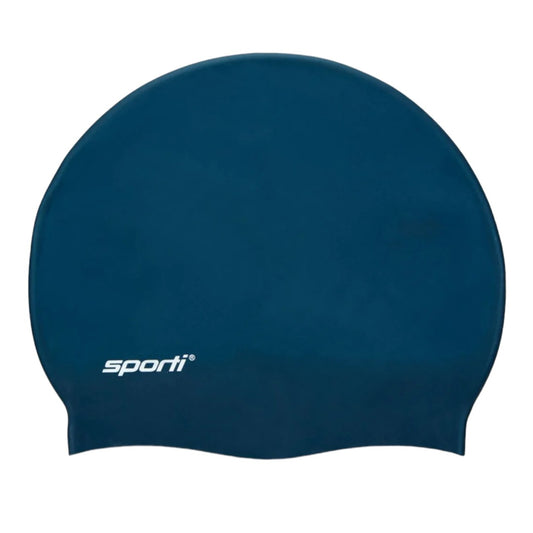 Sporti Dark Navy Silicone Swim Cap