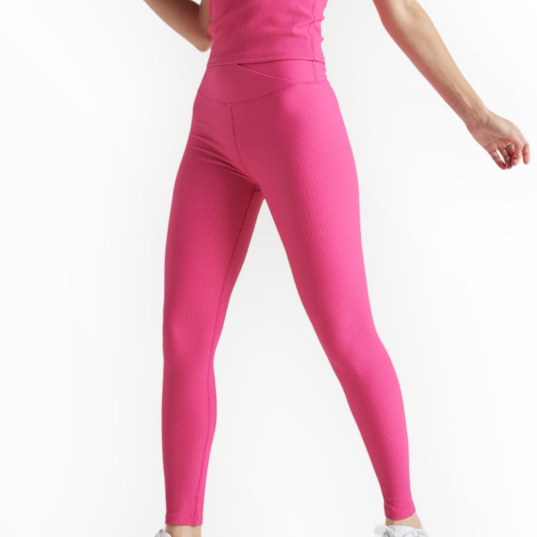 EY Pink Rib Legging