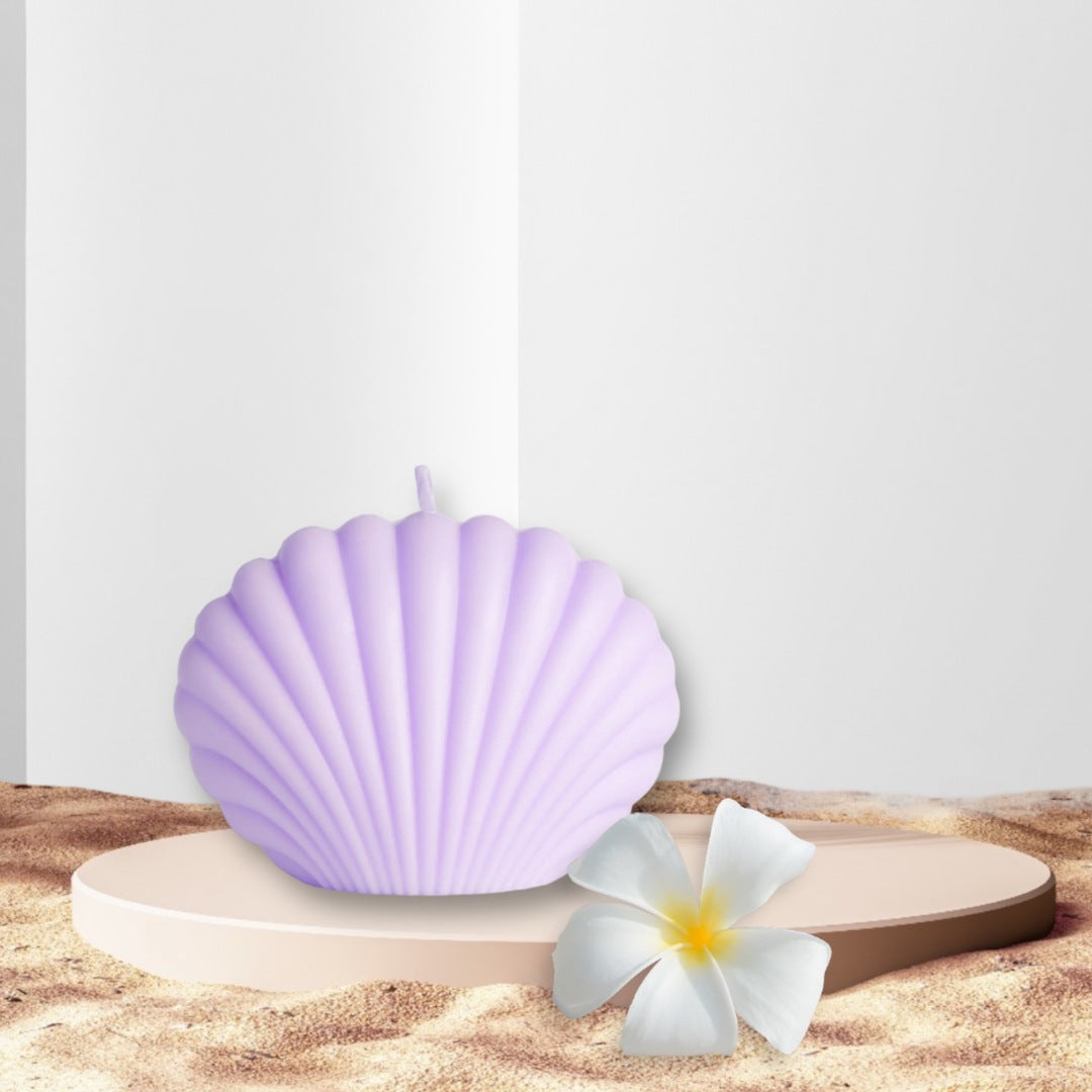 french lavender petal topped candle