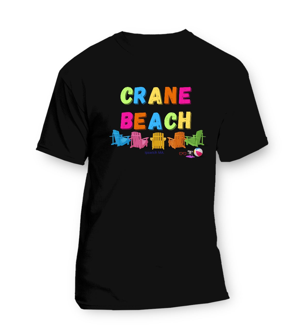 Neon Crane Beach Chairs T-shirts