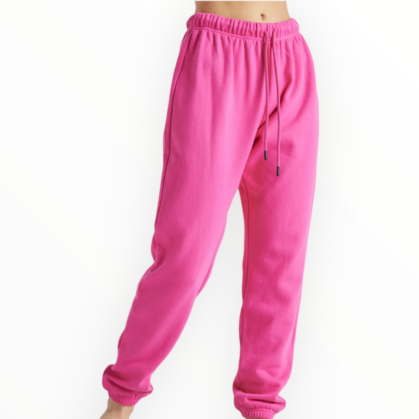 EY Pink French Terry Joggers