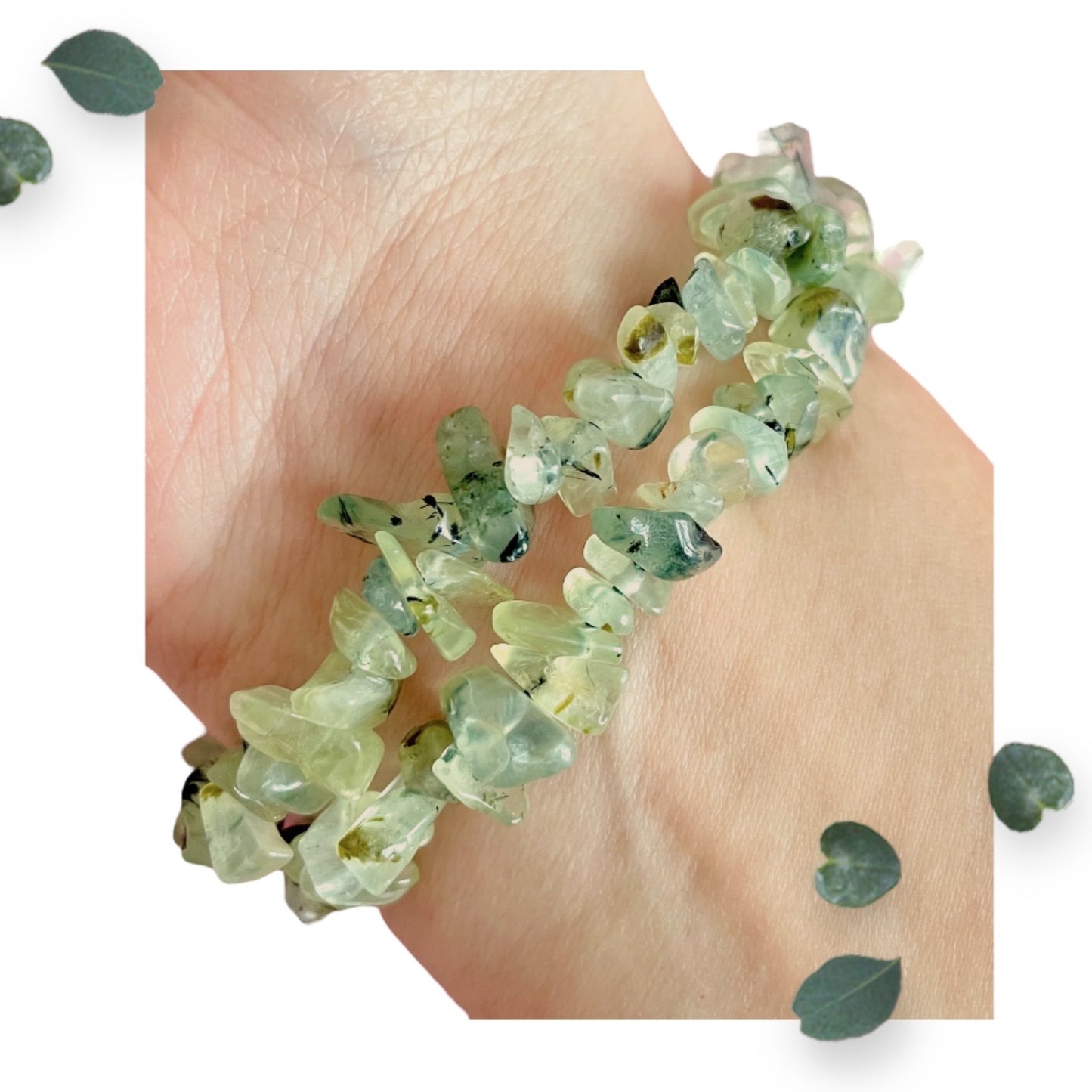 Prehnite Chip Bracelet