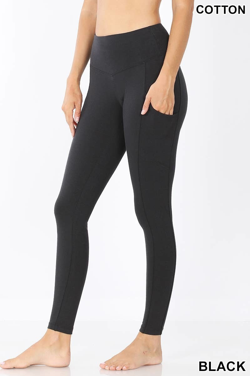 Vanilla Monkey - Wide Waistband Pocket Full Length Leggings