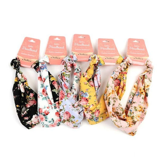 Selini New York -  Stretchy Floral Headbands