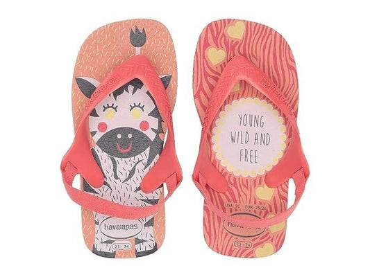 Havaianas Kids Baby Pets Sandals (Toddler) (Silk Rose/Coral New) Kid's Shoes
