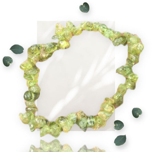 Peridot Rock Bracelet