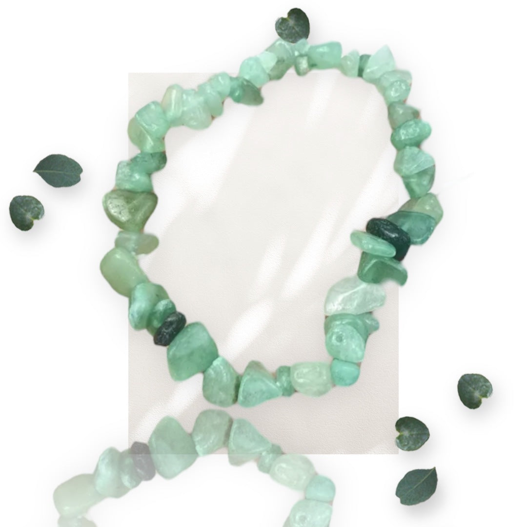 Green Aventurine Chip Bracelet