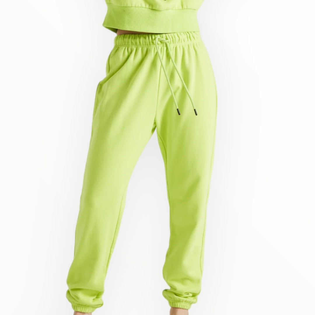 EY Lime French Terry Joggers