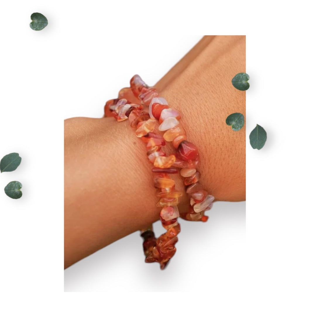 Carnelian Chip Bracelet