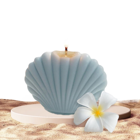 Bluebell Shell Art Candle