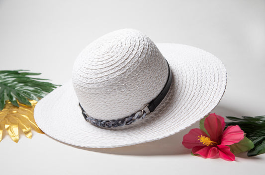 White Fashion Straw Hat