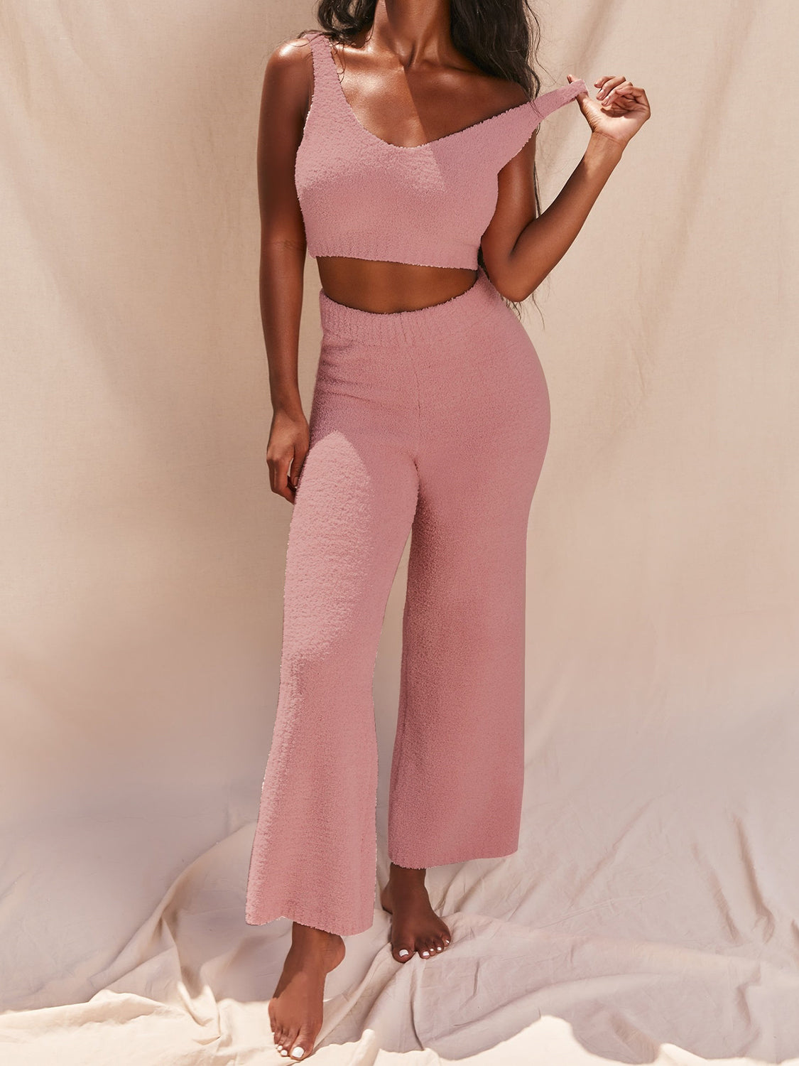 V-Neck Tank and Pants Set