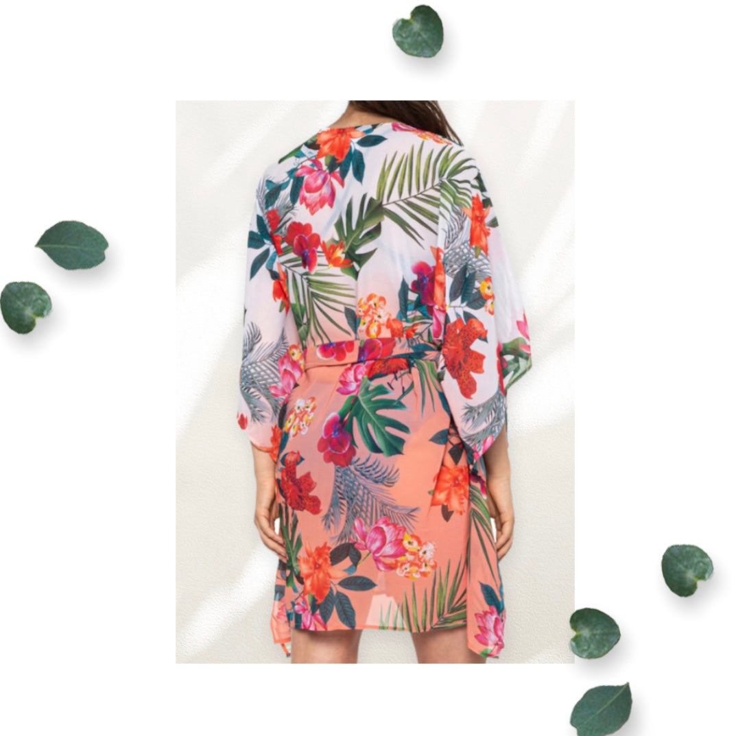 La Blanca Tropical Flowers Cover Up