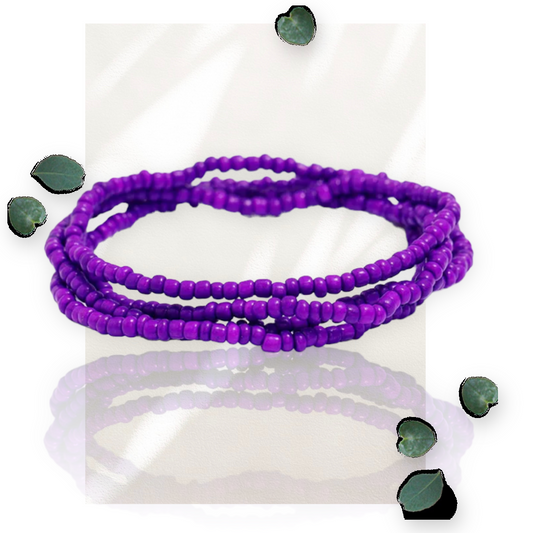 Violet Wave Waist Beads