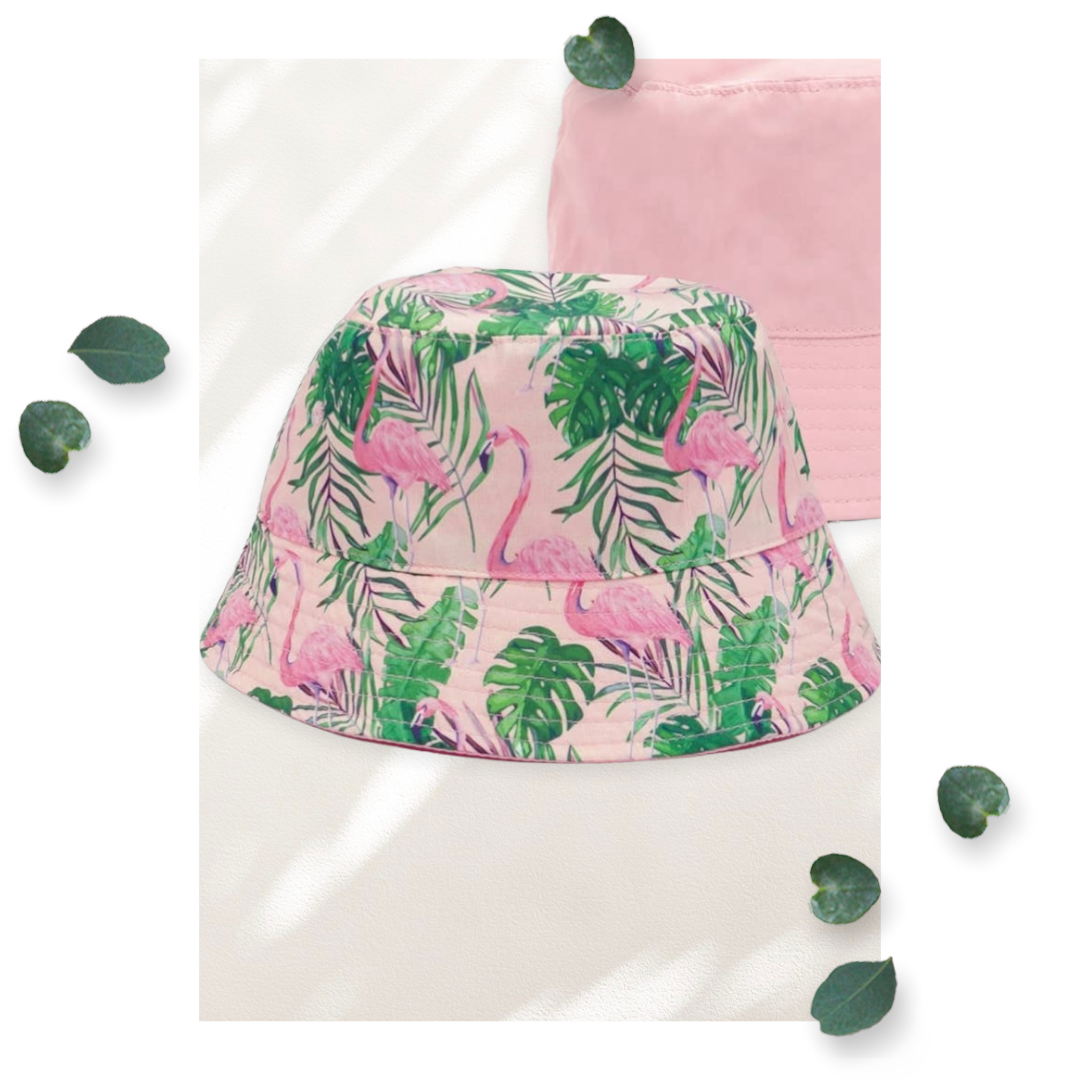 Kids’ Flamingo Reversible UV Protected Bucket Hat
